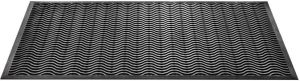 Praxis Rubberen mat wave zwart 90x150cm