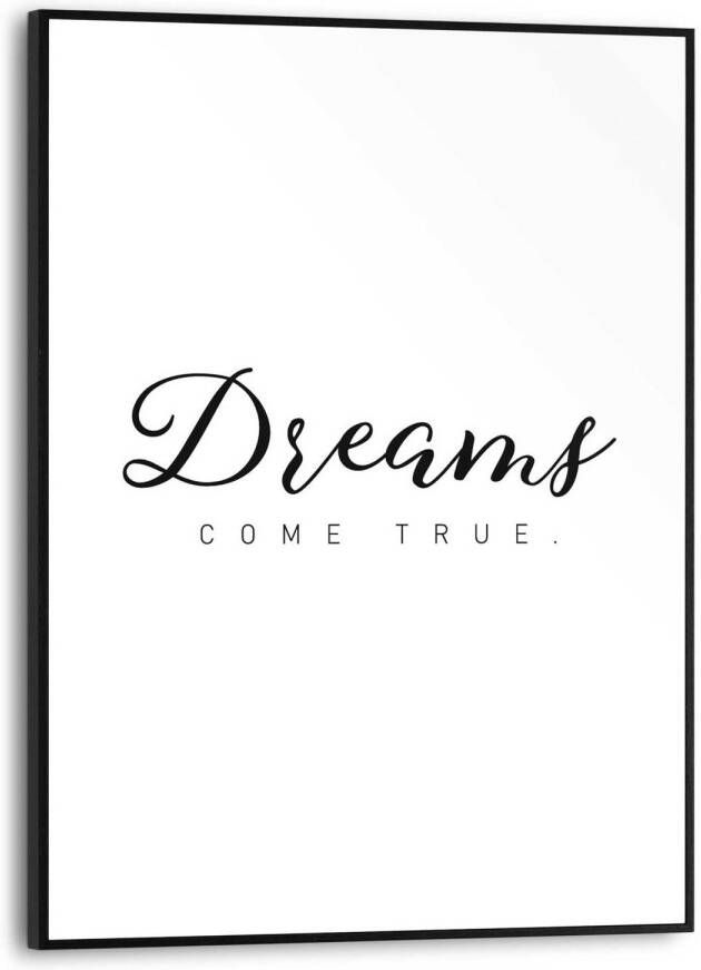 Praxis Schilderij Dreams Come True Zwart-wit 30x40cm