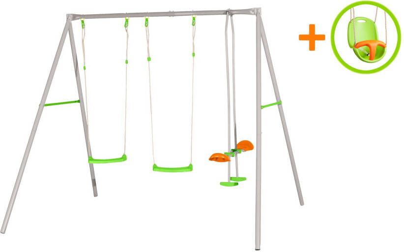 Praxis Schommelset Axion Paul Met Extra Babyschommelzitje 260x214x220cm