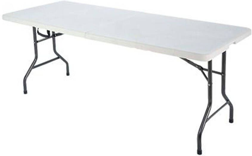 Praxis Tuintafel Party Inklapbaar 6 Personen Wit 180x75cm