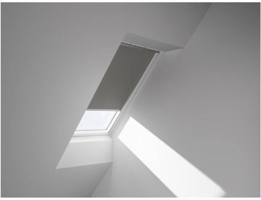 Praxis Velux Verduisterend Rolgordijn Zonne-energie Dsl Fk06 0705s Grijs Wit