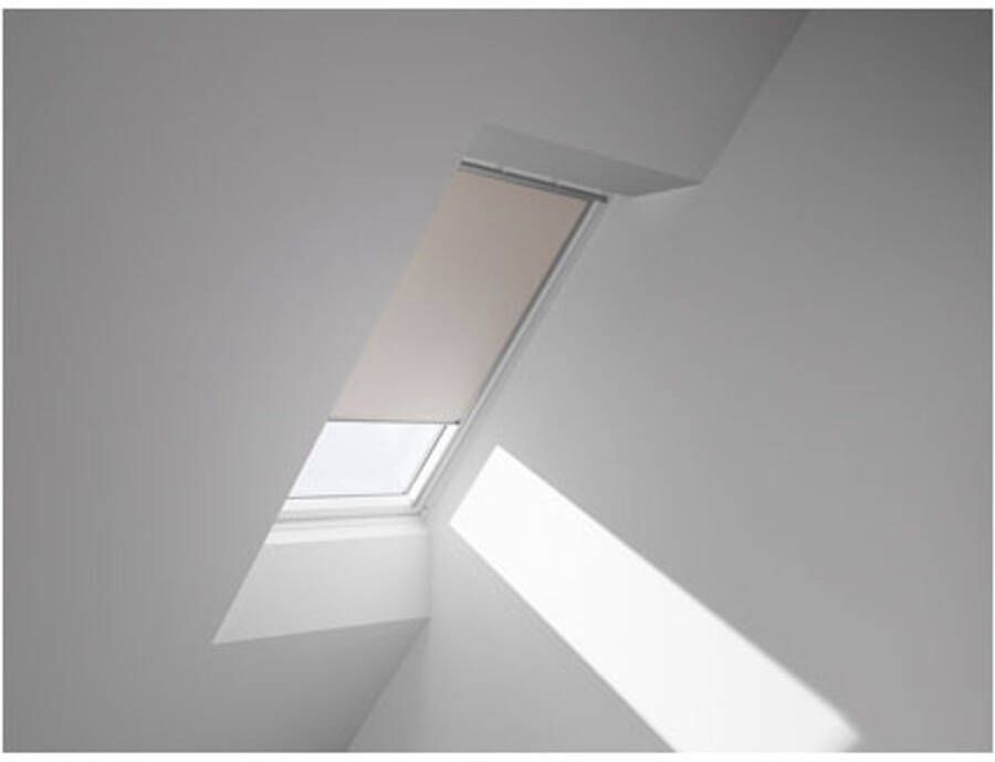 Praxis Velux Verduisterend Rolgordijn Zonne-energie Dsl Pk08 1085s Beige Wit