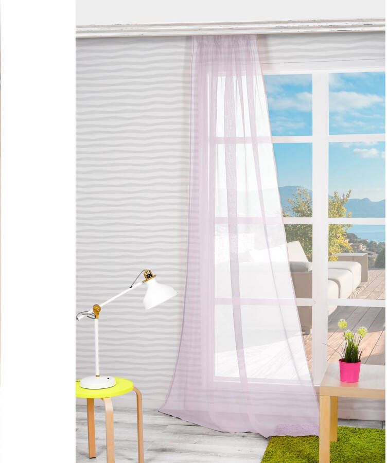 Praxis Vitrage Dolly Roze 140 X 250 Cm