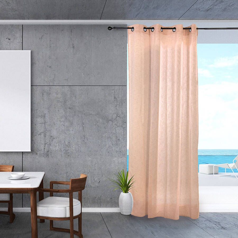 Praxis Vitrage Sahara Zalm Ringen 140 X 245 Cm