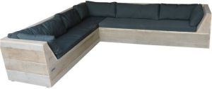Praxis Wood4you lounge tuinbank Six steigerhout 200x250x70cm