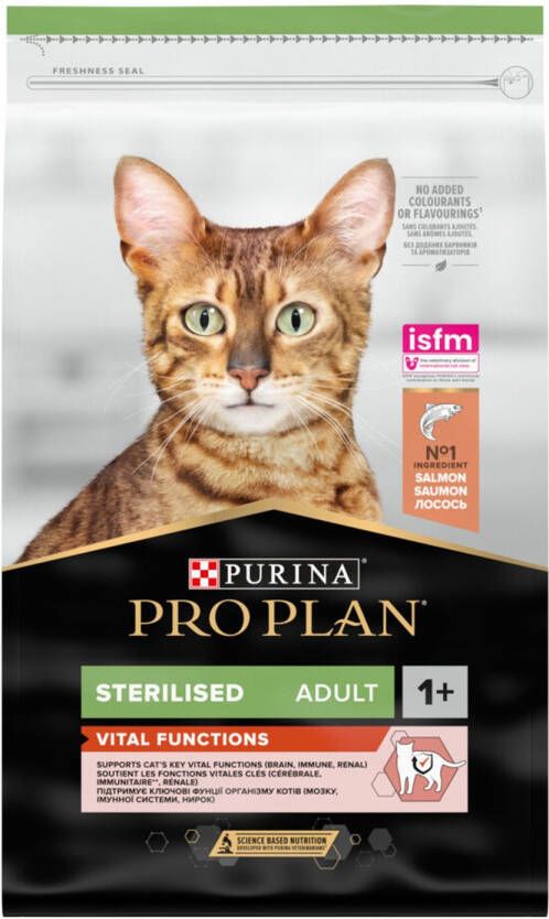 Pro Plan Adult Kat Sterilised Vital Functions Zalm 10 Kg