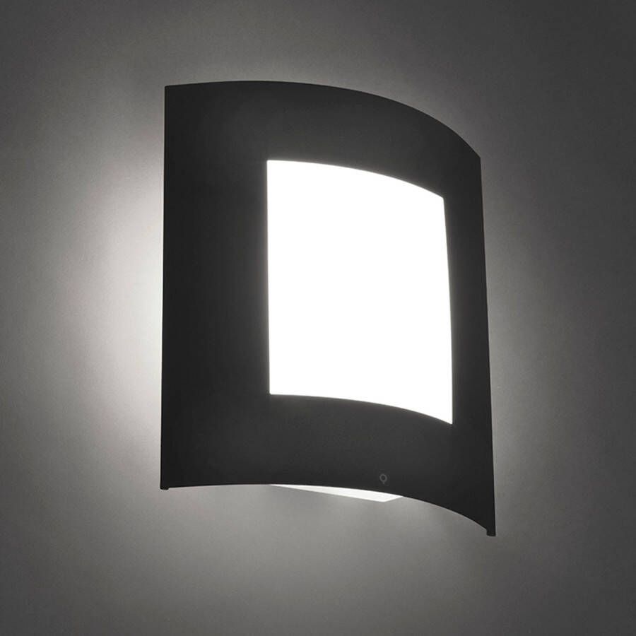 QAZQA Wandlamp buiten emmerald Donkergrijs Modern B 230mm