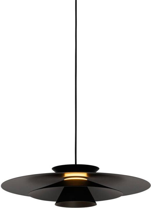 QAZQA Design Hanglamp Zwart Incl. Led 3-staps Dimbaar Pauline