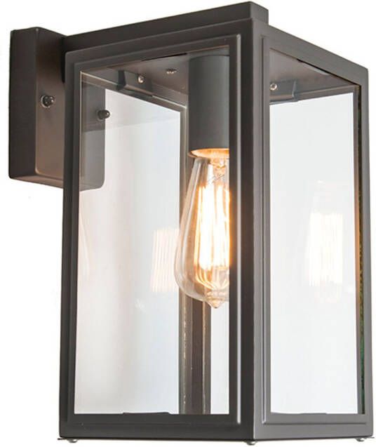 QAZQA Wandlamp buiten sutton Donkergrijs Landelijk L 170mm