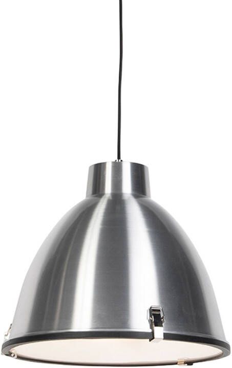 QAZQA Industriële Hanglamp Aluminium 38 Cm Dimbaar Anteros