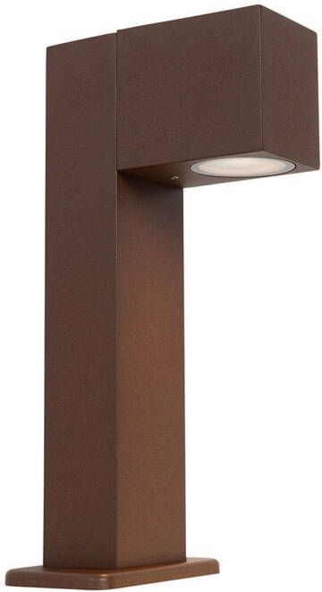 QAZQA baleno Moderne Staande Buitenlamp | Staande Lamp voor buiten 1 lichts H 300 mm Roestbruin Buitenverlichting