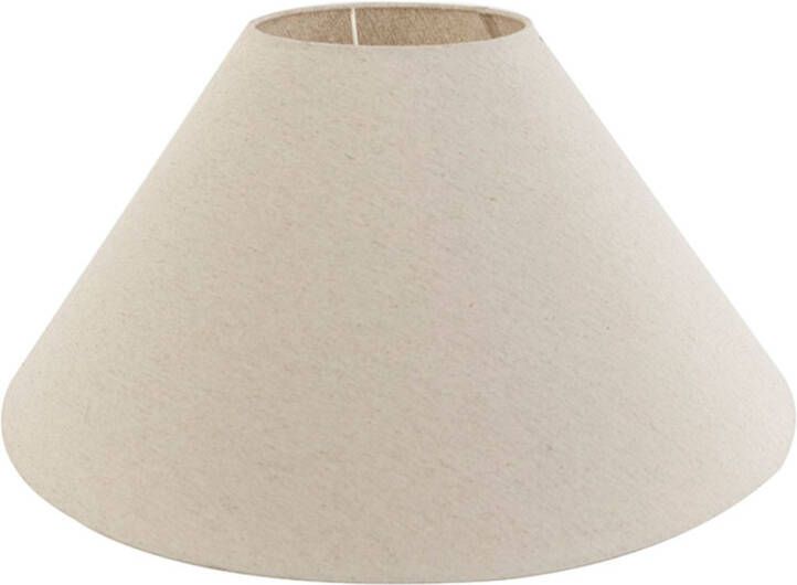 QAZQA rond extra schuin velours Landelijke Lampenkap Ø 550 mm Beige