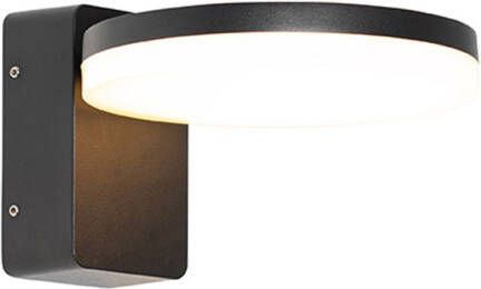 QAZQA Moderne Buiten Wandlamp Zwart Incl. Led Ip54 Esmee