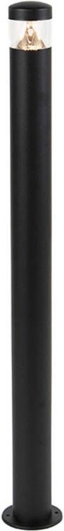 QAZQA roxy Moderne LED Staande Buitenlamp Staande Lamp voor buiten 1 lichts H 1000 mm Zwart Buitenverlichting