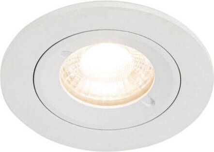 QAZQA Moderne Inbouwspot Wit Rond Ip44 Xena Round