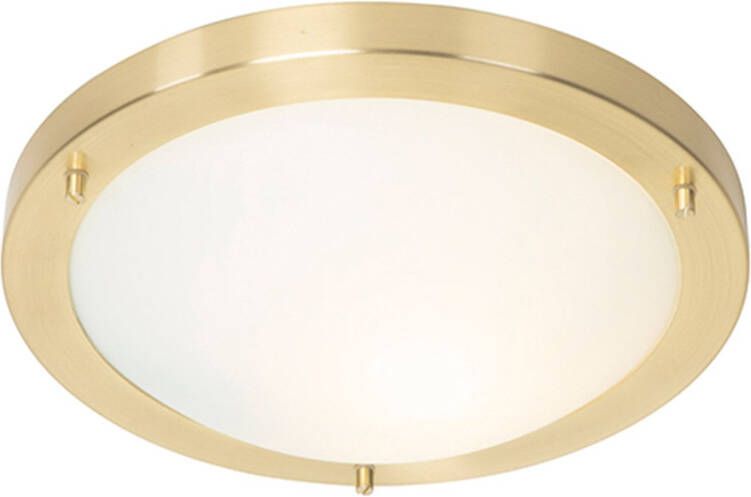 QAZQA Plafondlamp buiten yuma Goud messing Modern D 31cm