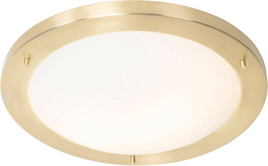 QAZQA Plafondlamp buiten yuma Goud messing Modern D 41cm