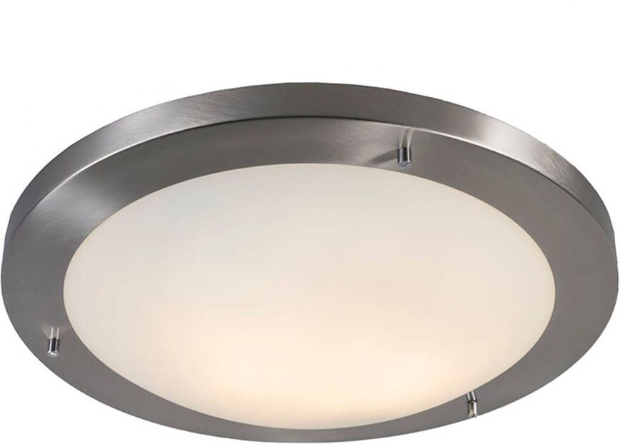 QAZQA Plafondlamp buiten yuma Staal Design D 410mm