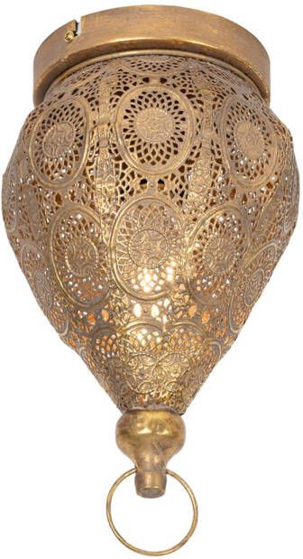 QAZQA Oosterse Plafondlamp Goud 19 Cm Mowgli