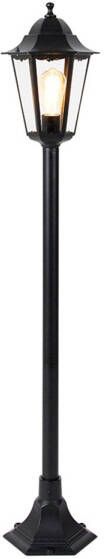 QAZQA Smart Staande Buitenlamp Zwart 125 Cm Incl. Wifi St64 New Orleans
