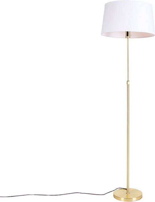 QAZQA parte fl Moderne Vloerlamp Staande Lamp 1 lichts H 1720 mm Goud messing Woonkamer Slaapkamer Keuken