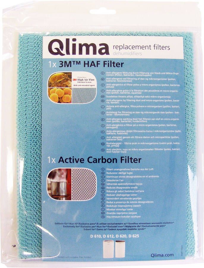 QLIMA Filterset Ontvochtiger D6-series