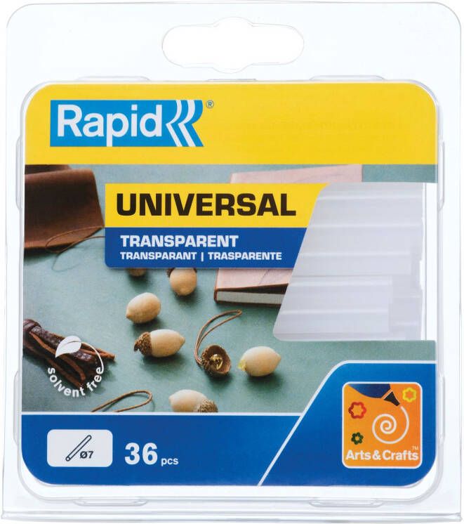 Rapid 7 mm Lijmpatronen Universeel Transparant voor EG PEN BGX7 EG Point G1010 Hobby 7 Lijmpistool 36 Stuks - Foto 3