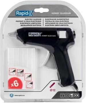 Rapid Lijmpistool Hobby 12mm Snoer Incl. 6 Patronen - Foto 2
