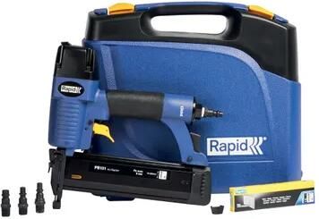 Rapid Professionele Pneumatische Tacker Magnesium Behuizing 360° Luchtuitlaat Regelbare Inslagdiepte Blauw geel - Foto 2