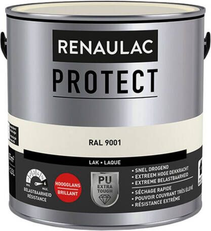 RENAULAC Lak Protect Ral9001 Hoogglans 2 5l