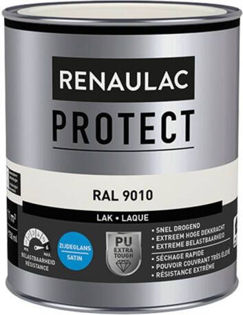 RENAULAC Lak Protect Ral9010 Zijdeglans 750ml