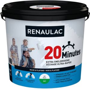Renaulac latex 20 Minutes mat wit 5L