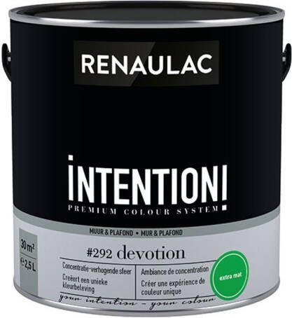 RENAULAC Muur- En Plafondverf Intention Devotion Extra Mat 2 5l