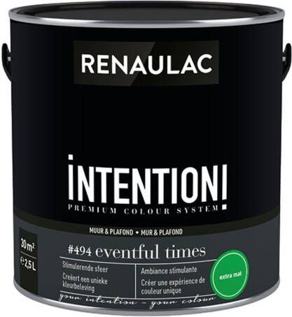 RENAULAC Muur- En Plafondverf Intention Eventful Extra Mat 2 5l