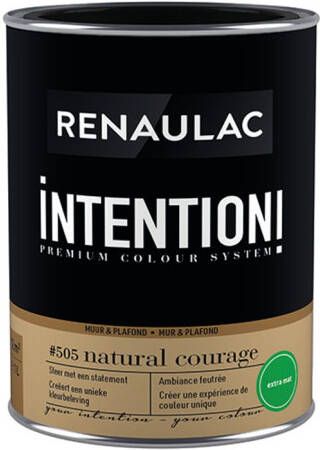 RENAULAC Muur- En Plafondverf Intention Natural Courage Extra Mat 1l