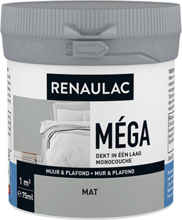 RENAULAC Muurverf Tester Mega Beton Mat 75ml