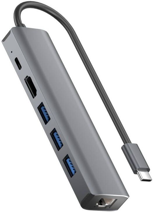 Rolio Usb C Hub 1gbps Ethernet Lan Hdmi 4k Usb-c Opladen Usb 3.0