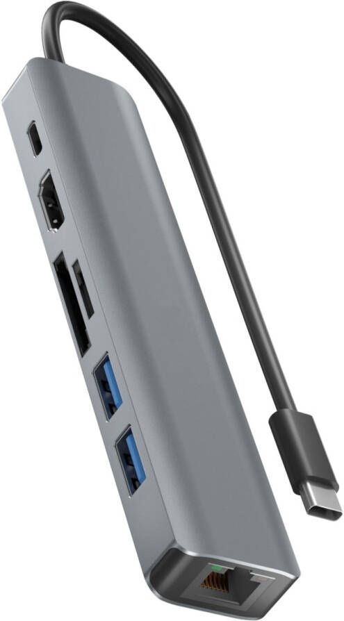 Rolio Usb C Hub Hdmi 4k@60hz Ethernet 1gbps Usb-c Sd tf Kaartlezer Usb 3.0