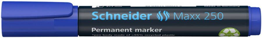 Schneider Marker Maxx 250 Permanent Beitelpunt Blauw