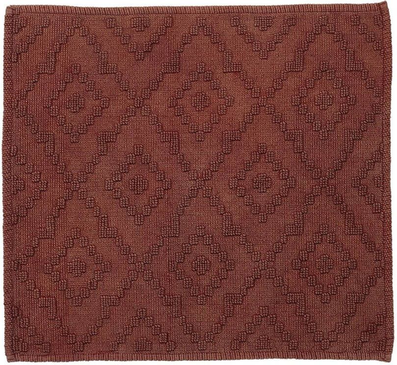 Sealskin Aztec Badmat 60x60cm Donkerrood