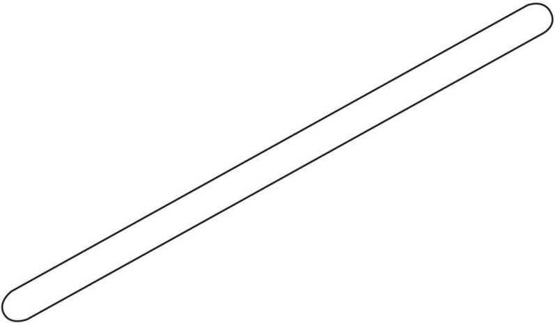 Sealskin Hooked Stabilisatiesteun Voor Montage Haaks Op Het Glas Met De Wand Op 880 Mm Afstand Zilver Hoogglans