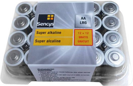 Sencys Aa Batterij 12 Stuks + 12 Gratis