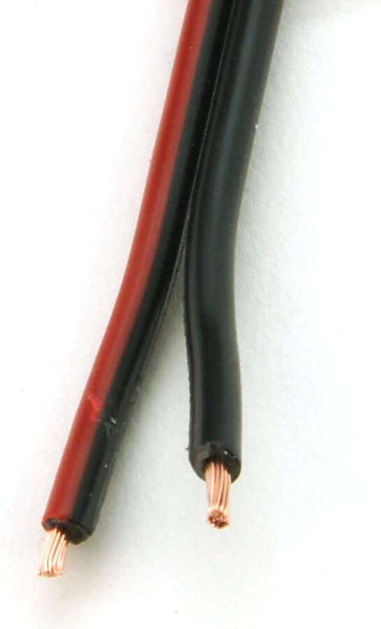 Sencys Audiokabel 2x0 75mm 10m Rood-zwart