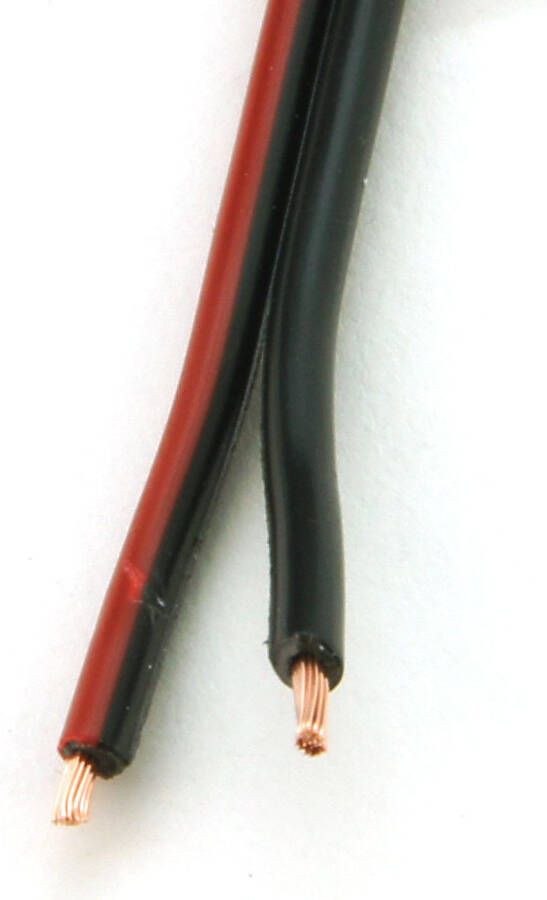 Sencys Audiokabel 2x0 75mm 10m Rood-zwart