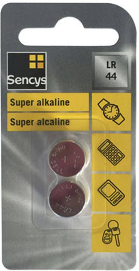 Sencys Batterij Lr44-ag13 1.5v 2 Stuks