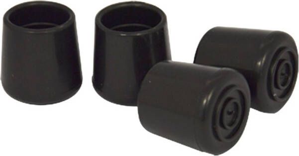 Sencys Externe Dop Stoel- tafelpoot Rubber 14mm Zwart 4st.