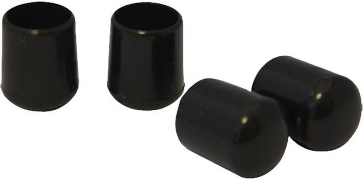 Sencys Externe Dop Voor Stoel- tafelpoot Plastic 20mm Zwart 4st.