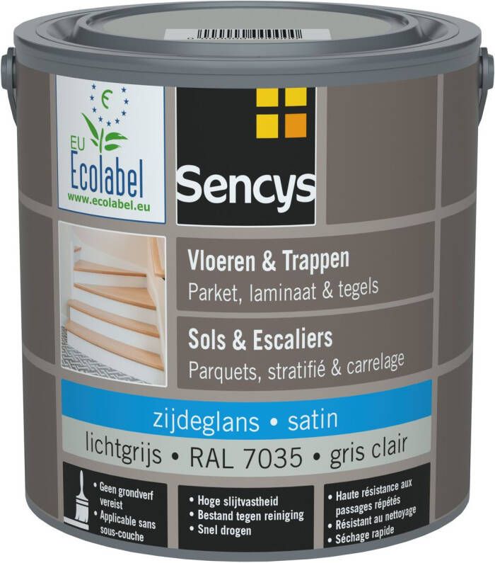 Sencys Hout- En Tegelvloerverf Ral7035 Satijn 2 5l