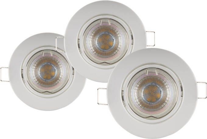 Sencys Inbouwspot Led Gu10 3x5w Rond Wit