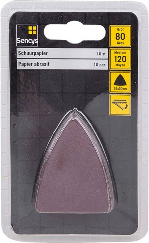 Sencys Schuurpapier 50x36mm – 10 Stuks